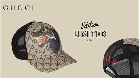 gucci hat with wolf|GG Supreme wolf baseball hat in Beige Undefined .